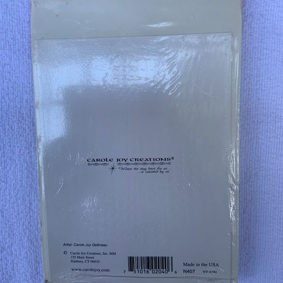 Vintage Carole Joy Creations "Sympathy" Thank You Card - Picture 2 of 2